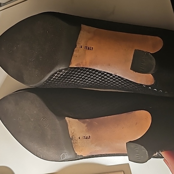 Vintage Salvatore Ferragamo Textured Suede Heels - Picture 3 of 5